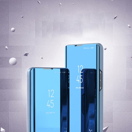 Clear View Case Xiaomi Redmi 10C dangtelis su rožinės spalvos atvartu Clear View Case Xiaomi Redmi 10C dangtelis su rožinės spalvos atvartu