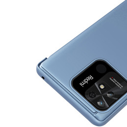 Clear View Case Xiaomi Redmi 10C dangtelis su atvartu, juodas