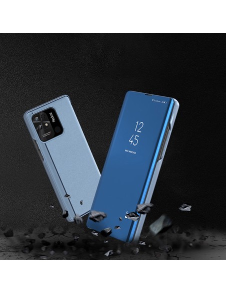Clear View Case Xiaomi Redmi 10C dangtelis su atvartu, juodas Clear View Case Xiaomi Redmi 10C dangtelis su atvartu, juodas