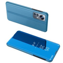 Clear View Case Xiaomi 12 Lite dangtelis su mėlynu atvartu