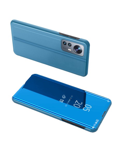 Clear View Case Xiaomi 12 Lite dangtelis su mėlynu atvartu