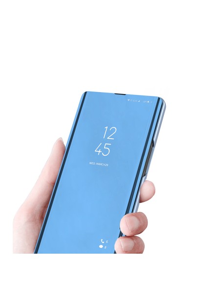 Clear View Case Xiaomi 12 Lite dangtelis su mėlynu atvartu