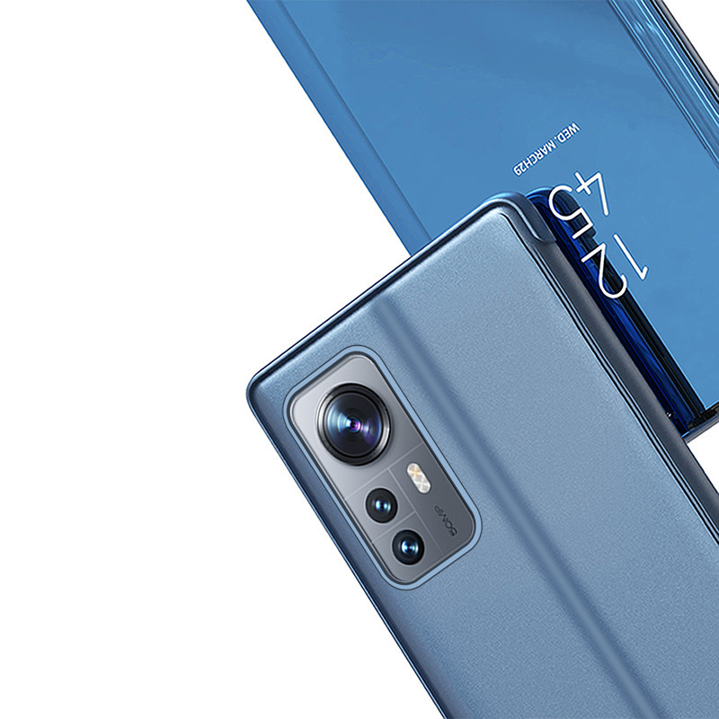 Clear View Case Xiaomi 12 Lite dangtelis su atvartu, juodas