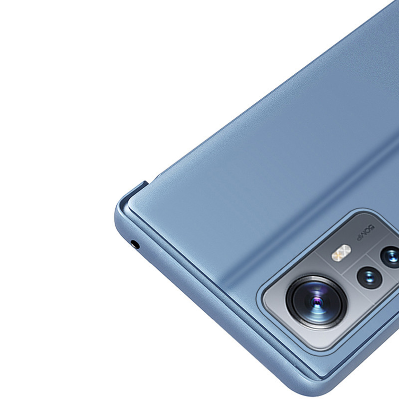 Clear View Case Xiaomi 12 Lite dangtelis su atvartu, juodas