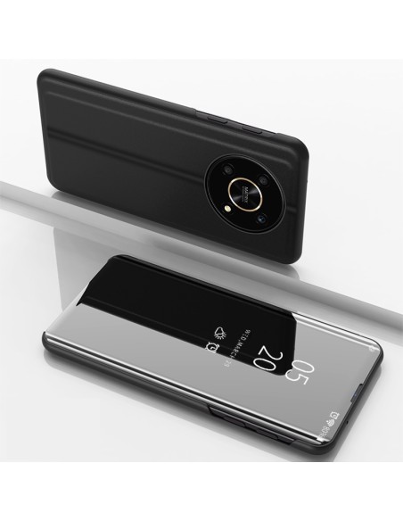 Clear View Case Honor X9 / X9 5G / X30 / Magic4 Lite dangtelis su juodu atvartu