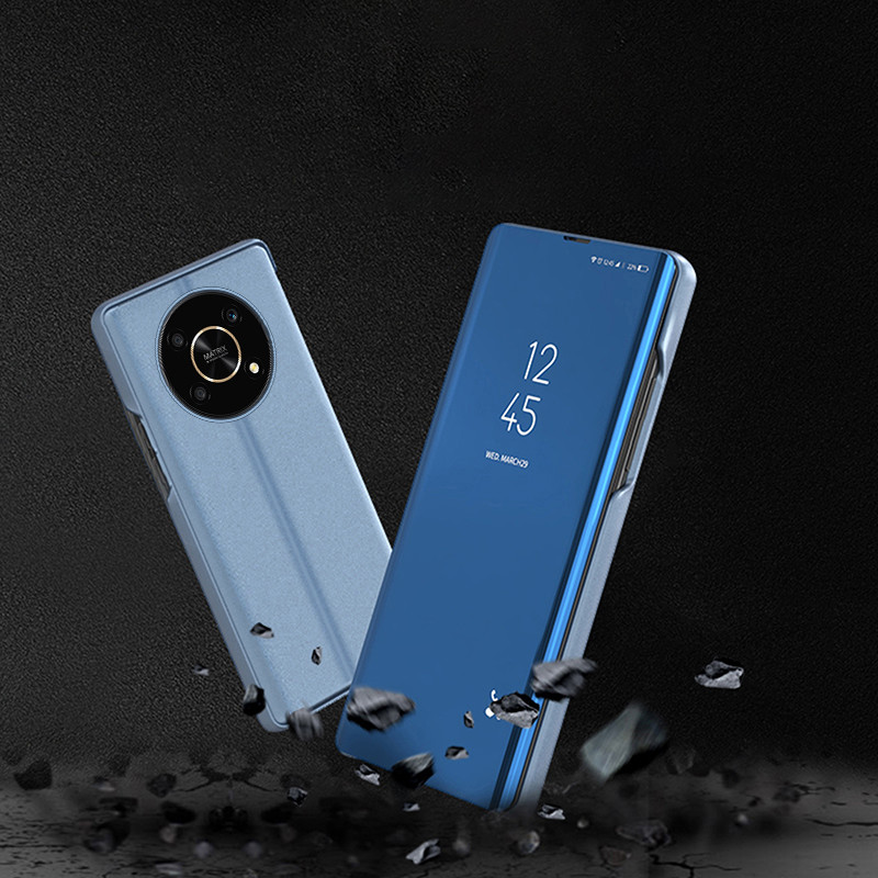 Clear View Case Honor X9 / X9 5G / X30 / Magic4 Lite dangtelis su juodu atvartu