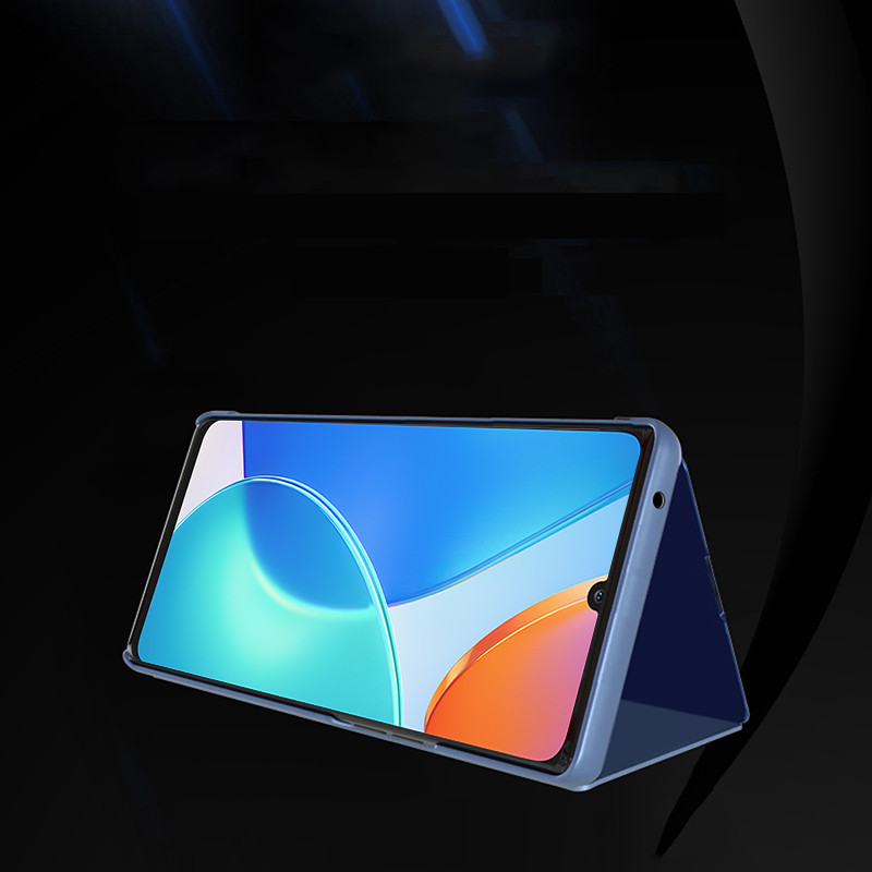 Clear View Case Honor X7 / Honor Play 30 Plus dangtelis su atvartu, juodas