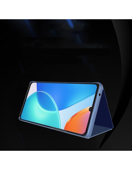 Clear View Case Honor X7 / Honor Play 30 Plus dangtelis su atvartu, juodas