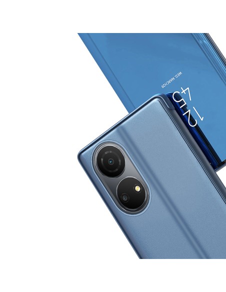 Clear View Case Honor X7 / Honor Play 30 Plus dangtelis su atvartu, juodas