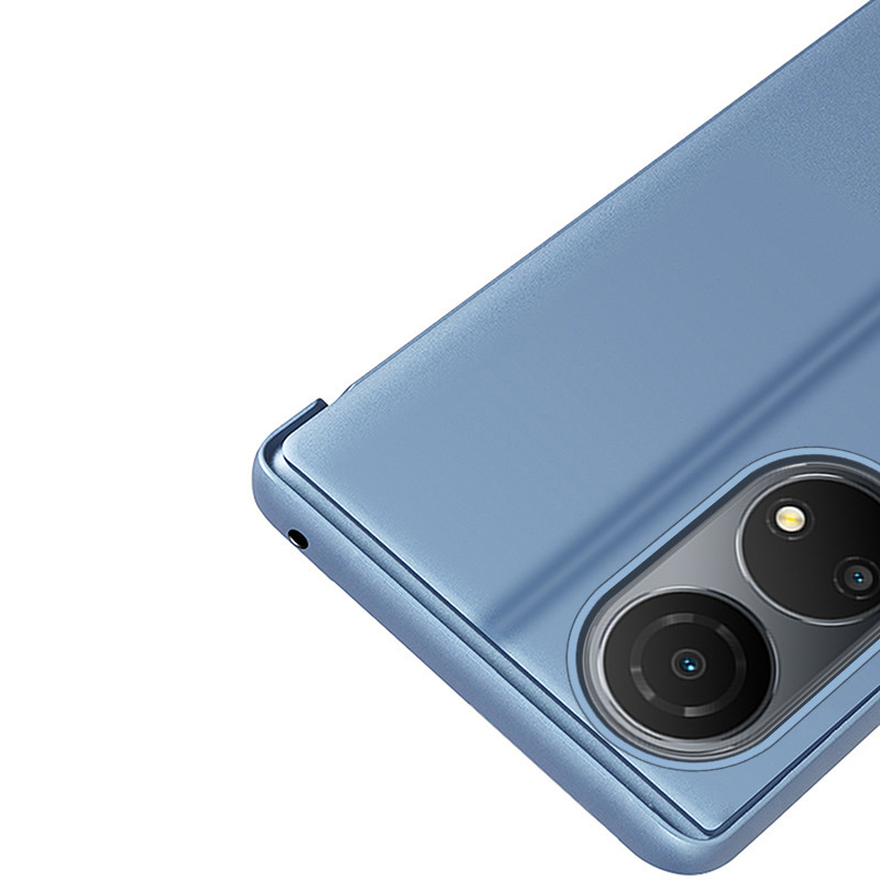 Clear View Case Honor X7 / Honor Play 30 Plus dangtelis su atvartu, juodas