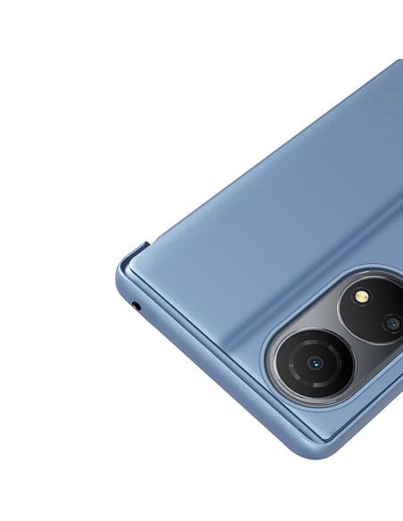 Clear View Case Honor X7 / Honor Play 30 Plus dangtelis su atvartu, juodas