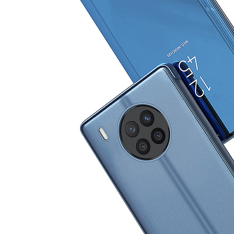 „Clear View“ dėklas, skirtas Huawei nova 8i, dangtelis su atvartu, juodas