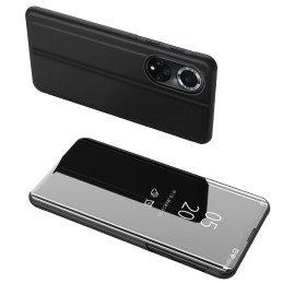 Clear View Case Huawei nova 9 dėklas su atvartu, juodas