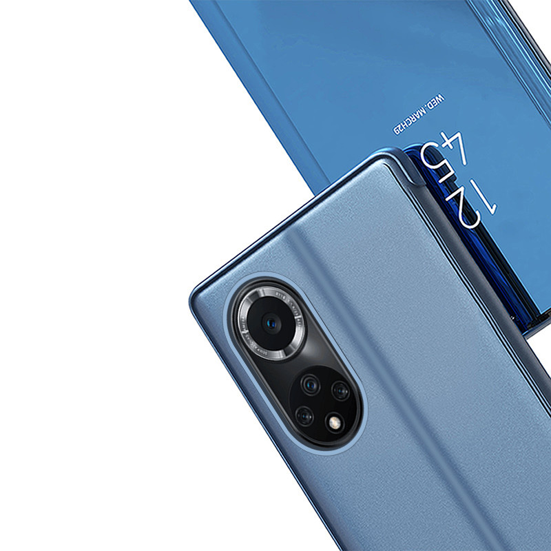 Clear View Case Huawei nova 9 dėklas su atvartu, juodas