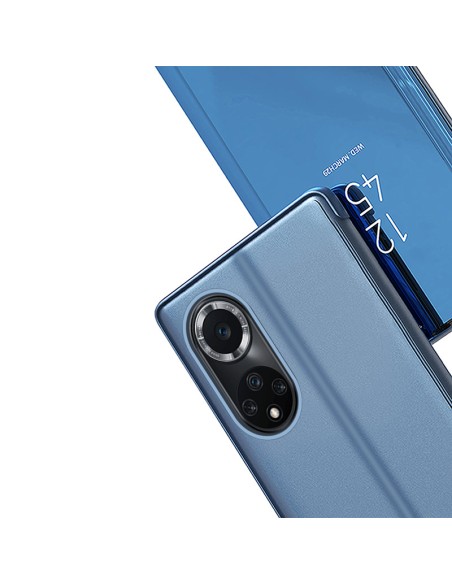 Clear View Case Huawei nova 9 dėklas su atvartu, juodas