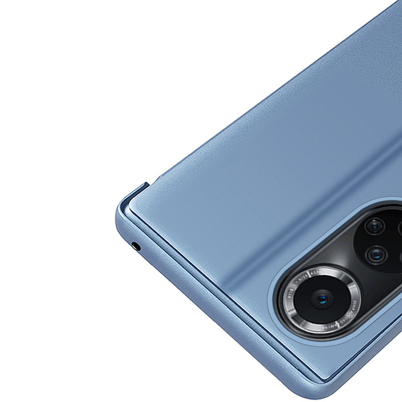Clear View Case Huawei nova 9 dėklas su atvartu, juodas