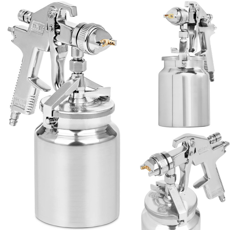 Dažų pistoletas dažymui purškiant 1000 ml 240 mm Dažų pistoletas dažymui purškiant 1000 ml 240 mm