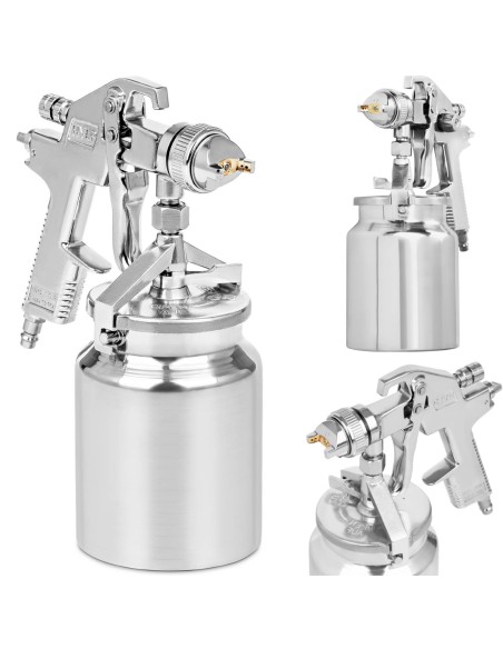 Dažų pistoletas dažymui purškiant 1000 ml 240 mm Dažų pistoletas dažymui purškiant 1000 ml 240 mm