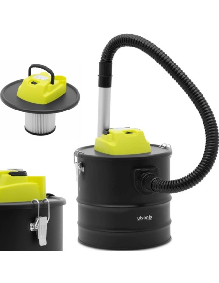 Židinio pelenų siurblys su HEPA filtru, žarnos ilgis 1 m 1200 W 18 l