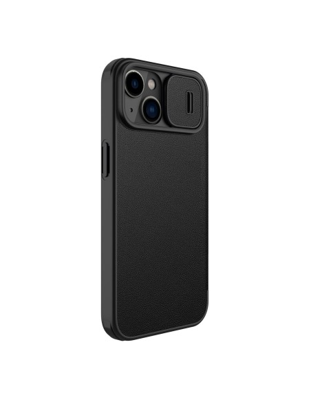„Nillkin Qin Leather Pro Case iPhone 14 Plus“ fotoaparato dėklas, dėklas, atverčiamas juodas dėklas „Nillkin Qin Leather Pro Case iPhone 14 Plus“ fotoaparato dėklas, dėklas, atverčiamas juodas dėklas