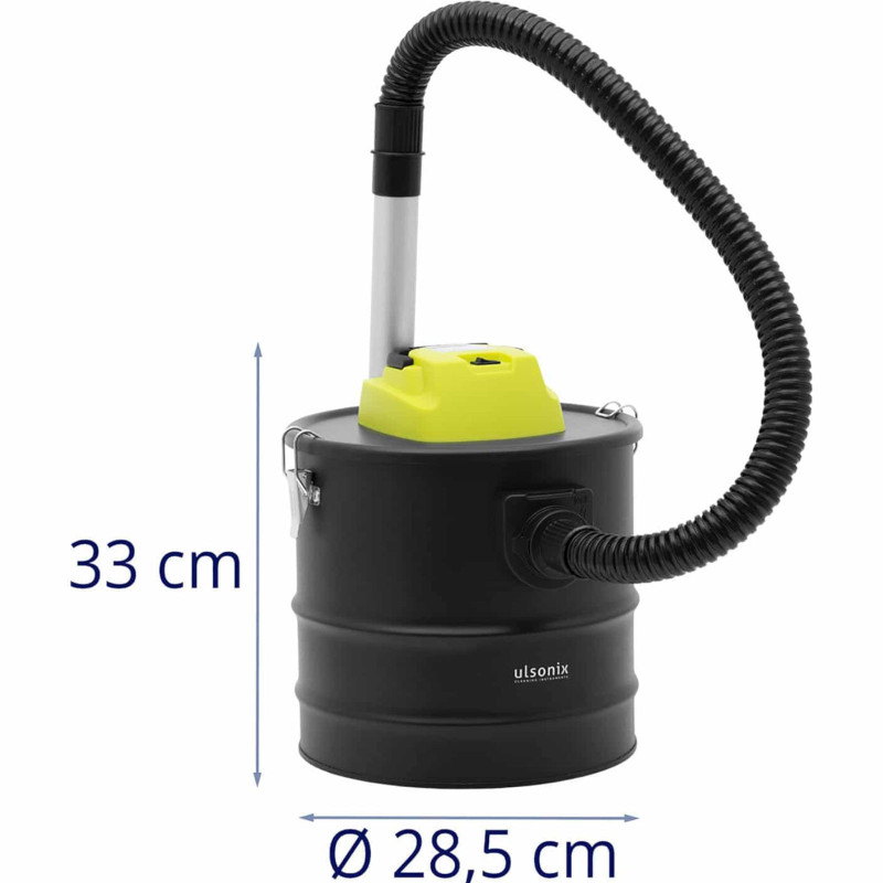 Židinio pelenų siurblys su HEPA filtru, žarnos ilgis 1 m 1200 W 18 l