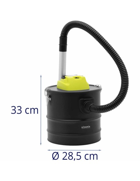 Židinio pelenų siurblys su HEPA filtru, žarnos ilgis 1 m 1200 W 18 l