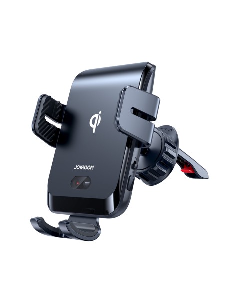 Automobilinis laikiklis su ventiliacinėmis grotelėmis su 15W Qi belaidžiu įkrovikliu Automobilinis laikiklis su ventiliacinėmis grotelėmis su 15W Qi belaidžiu įkrovikliu