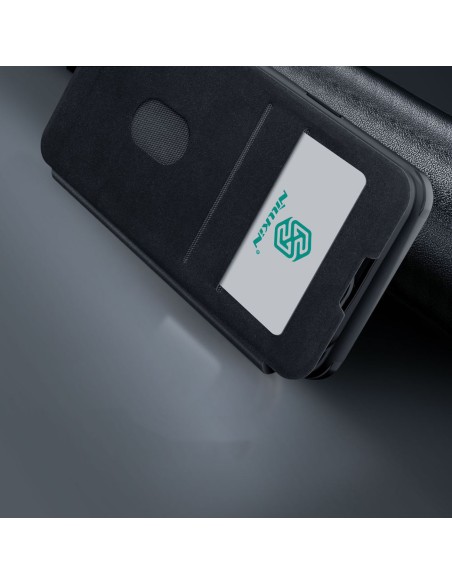 Nillkin Qin Leather Pro Case iPhone 14 Plus fotoaparato dangtelio dėklo dangtelio atverčiamas dėklas žalias Nillkin Qin Leather Pro Case iPhone 14 Plus fotoaparato dangtelio dėklo dangtelio atverčiamas dėklas žalias