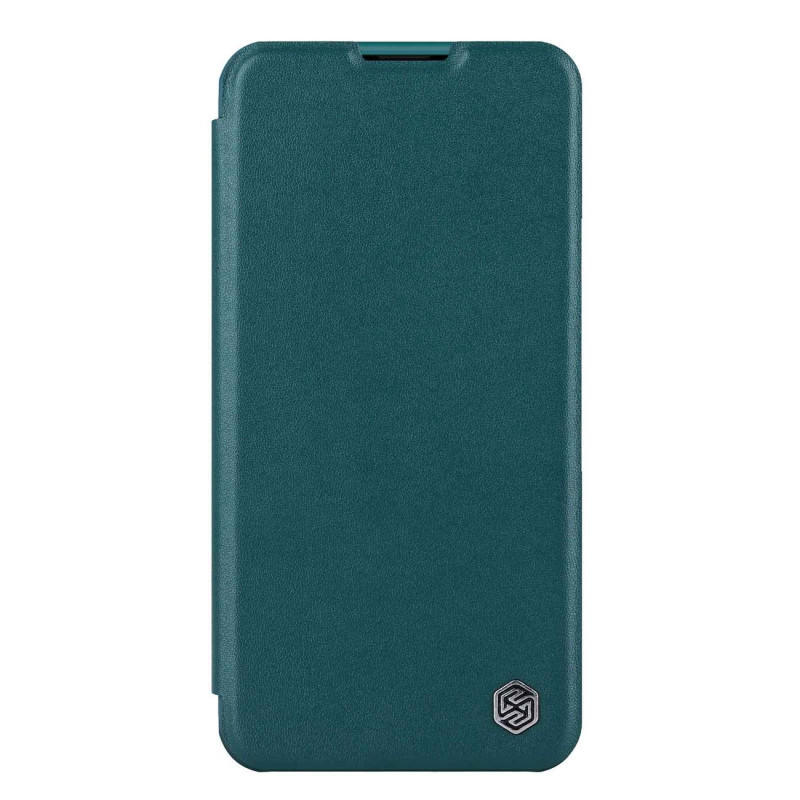 Nillkin Qin odinis Pro dėklas iPhone 14 Pro Max fotoaparato dangtelis dėklo dėklas Flip dėklas žalias