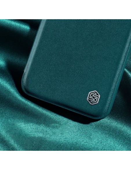 Nillkin Qin odinis Pro dėklas iPhone 14 Pro Max fotoaparato dangtelis dėklo dėklas Flip dėklas žalias Nillkin Qin odinis Pro dėklas iPhone 14 Pro Max fotoaparato dangtelis dėklo dėklas Flip dėklas žalias