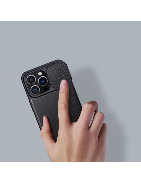 Nillkin Qin odinis Pro dėklas iPhone 14 Pro Max fotoaparato dangtelis dėklo dėklas Flip dėklas žalias Nillkin Qin odinis Pro dėklas iPhone 14 Pro Max fotoaparato dangtelis dėklo dėklas Flip dėklas žalias