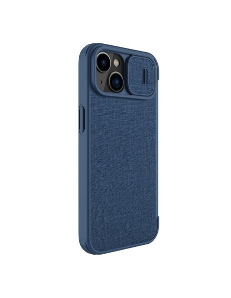 „Nillkin Qin Cloth Pro“ dėklas, skirtas „iPhone 14 Plus“ fotoaparato dangtelio dėklo dėklo dangtelio atverčiamas mėlynas... „Nillkin Qin Cloth Pro“ dėklas, skirtas „iPhone 14 Plus“ fotoaparato dangtelio dėklo dėklo dangtelio atverčiamas mėlynas...