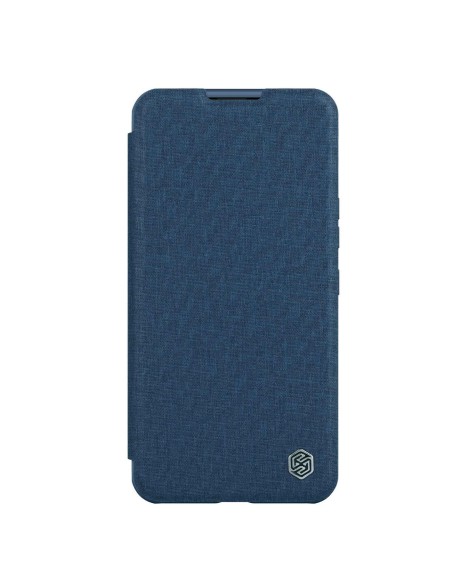 „Nillkin Qin Cloth Pro“ dėklas, skirtas „iPhone 14 Pro Max“ fotoaparato dangtelio dėklas, atverčiamas mėlynas dėklas „Nillkin Qin Cloth Pro“ dėklas, skirtas „iPhone 14 Pro Max“ fotoaparato dangtelio dėklas, atverčiamas mėlynas dėklas