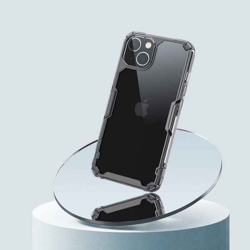 Nillkin Nature Pro iPhone 14 dėklas, šarvuotas dangtelis, skaidrus dangtelis