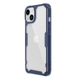 Nillkin Nature Pro iPhone 14 dėklas, šarvuotas dangtelis, mėlynas dangtelis