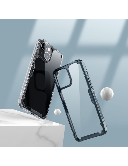 Nillkin Nature Pro iPhone 14 dėklas, šarvuotas dangtelis, mėlynas dangtelis