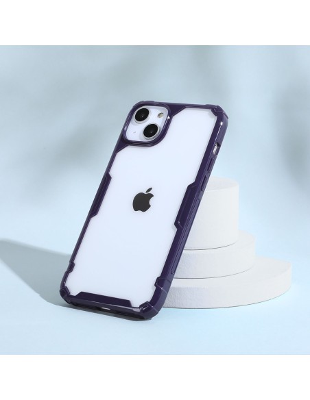 Nillkin Nature Pro iPhone 14 dėklas, šarvuotas dangtelis, mėlynas dangtelis