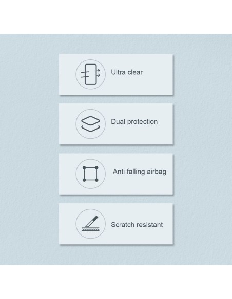 Nillkin Nature Pro iPhone 14 dėklas, šarvuotas dangtelis, mėlynas dangtelis