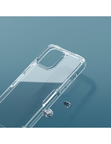 Nillkin Nature Pro iPhone 14 dėklas, šarvuotas dangtelis, mėlynas dangtelis