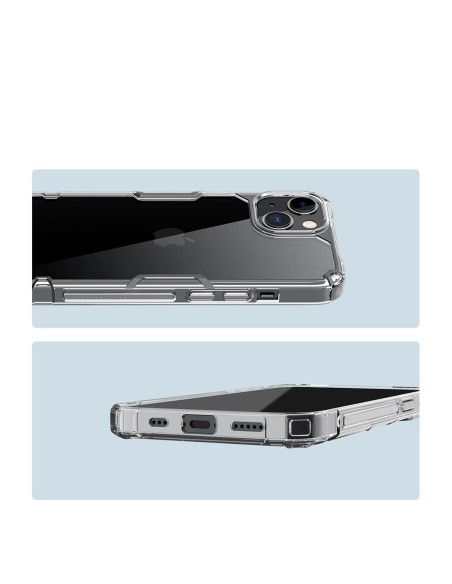 Nillkin Nature Pro iPhone 14 dėklas, šarvuotas dangtelis, mėlynas dangtelis