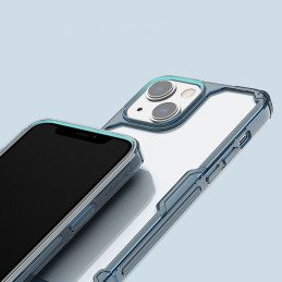 Nillkin Nature Pro iPhone 14 dėklas, šarvuotas dangtelis, mėlynas dangtelis