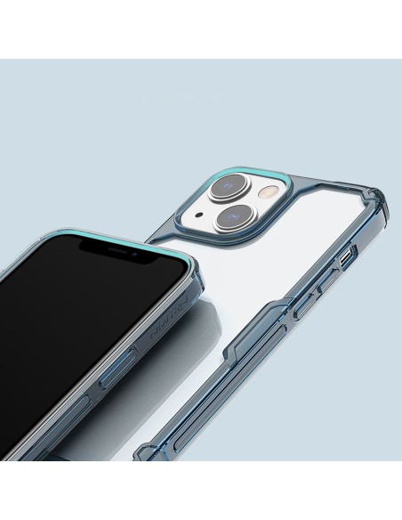 Nillkin Nature Pro iPhone 14 dėklas, šarvuotas dangtelis, mėlynas dangtelis