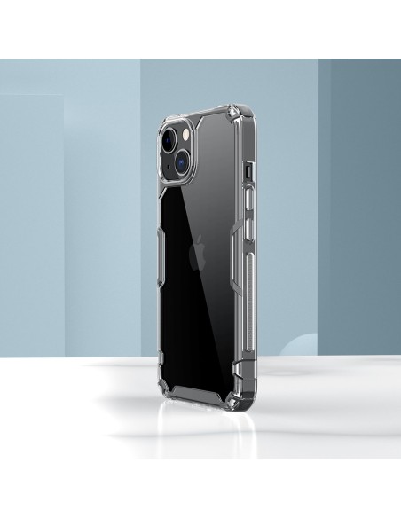 Nillkin Nature Pro iPhone 14 dėklas, šarvuotas dangtelis, mėlynas dangtelis