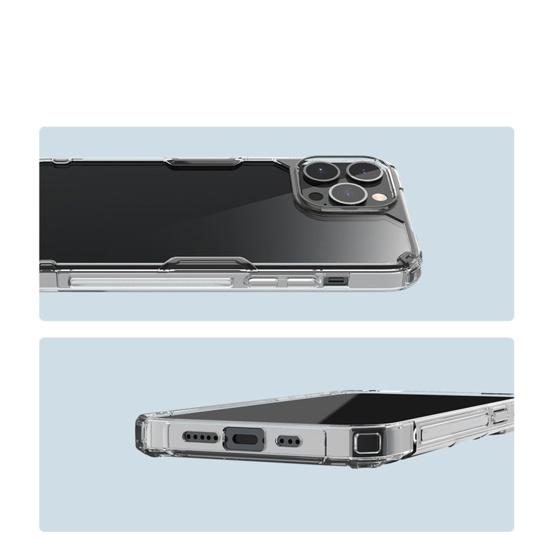 Nillkin Nature Pro dėklas iPhone 14 Pro šarvuotas dangtelis mėlynas dangtelis