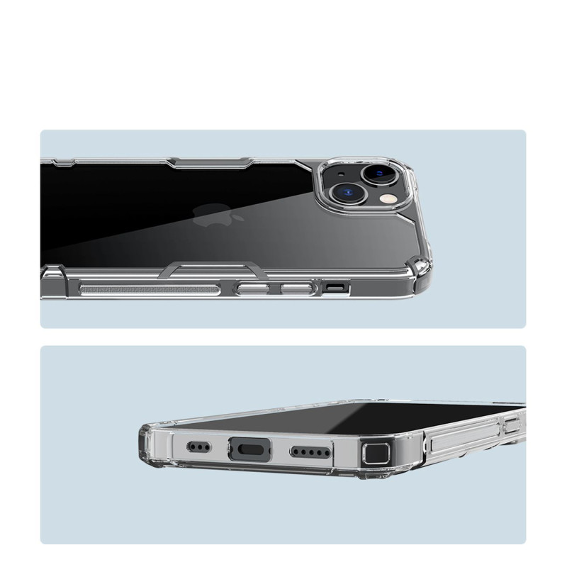 Nillkin Nature Pro iPhone 14 Plus dėklas, šarvuotas dangtelis, skaidrus dangtelis