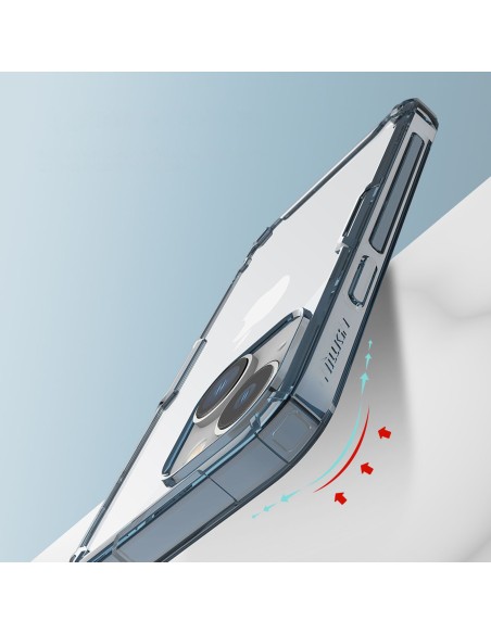 Nillkin Nature Pro iPhone 14 Plus dėklas, šarvuotas dangtelis, mėlynas dangtelis