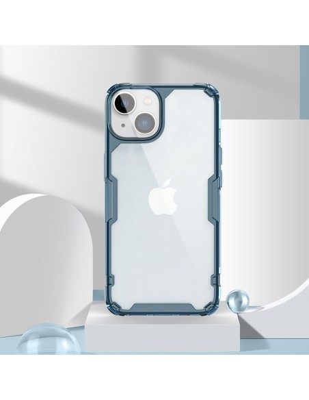 Nillkin Nature Pro iPhone 14 Plus dėklas, šarvuotas dangtelis, mėlynas dangtelis
