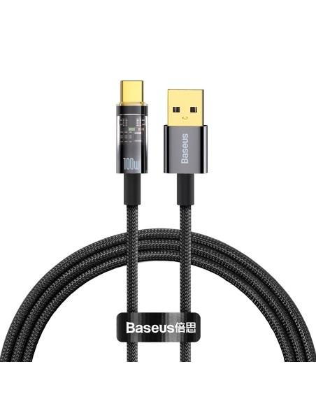 Explorer serijos USB laidas USB-C 100W 1 m juodas Explorer serijos USB laidas USB-C 100W 1 m juodas