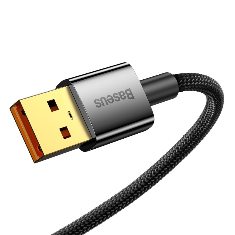 Explorer serijos USB laidas USB-C 100W 1 m juodas