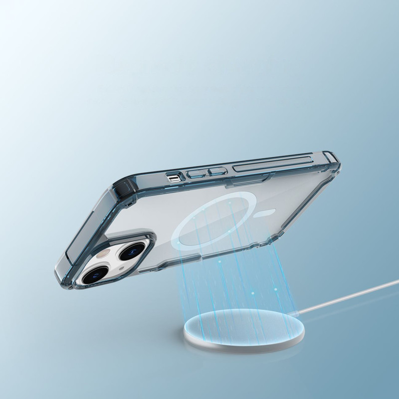 Nillkin Nature Pro Magnetic Case iPhone 14 magnetinis dėklas MagSafe skaidrus
